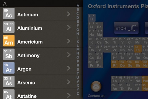 Plasma Tech Periodic Table screenshot 2