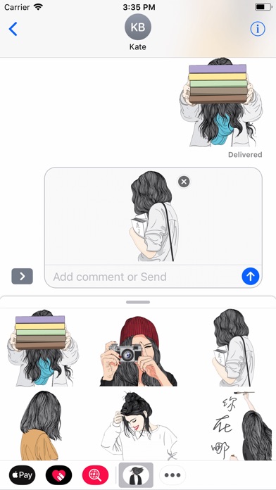 download 微風文青少女貼圖 apps 0