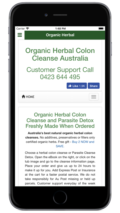 Organic Herbal Colon Cleanse screenshot 2
