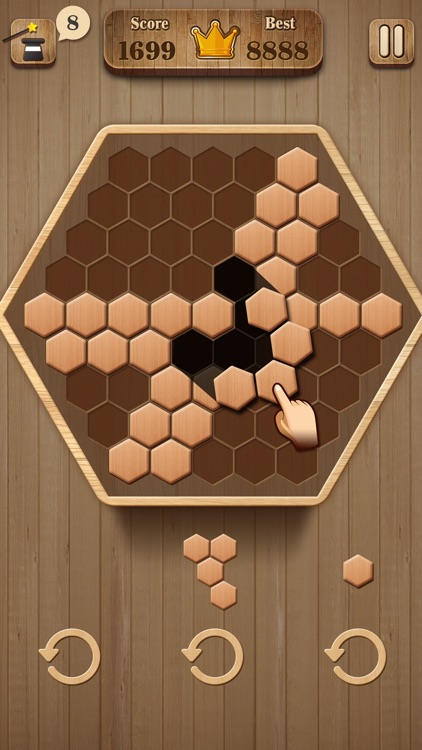 Wooden Hexagon Fit: Hexa Block