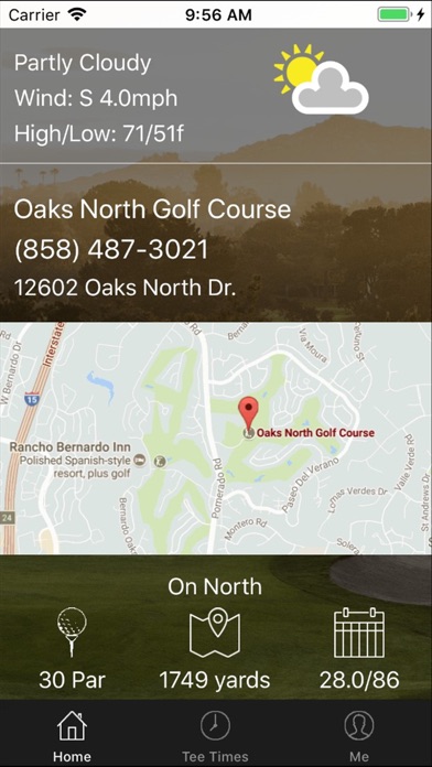 Oaks North Golf Tee Times screenshot 2
