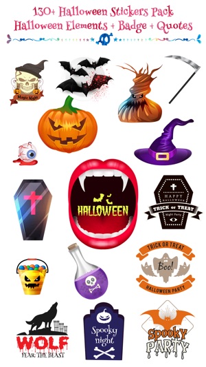 Halloween - Realistic Elements + Badge +