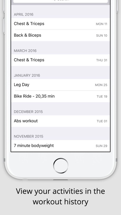 Workout log for iPhone - Gym Hero