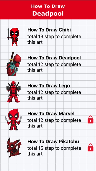 Draw Deadpool screenshot 2