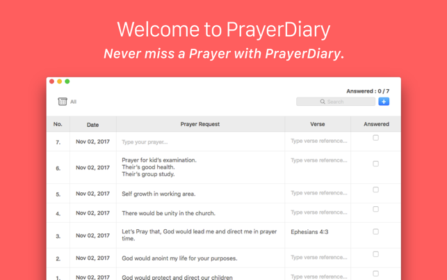 PrayerDiary