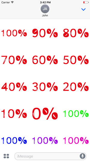 Percentage Stickers: 100%(圖3)-速報App