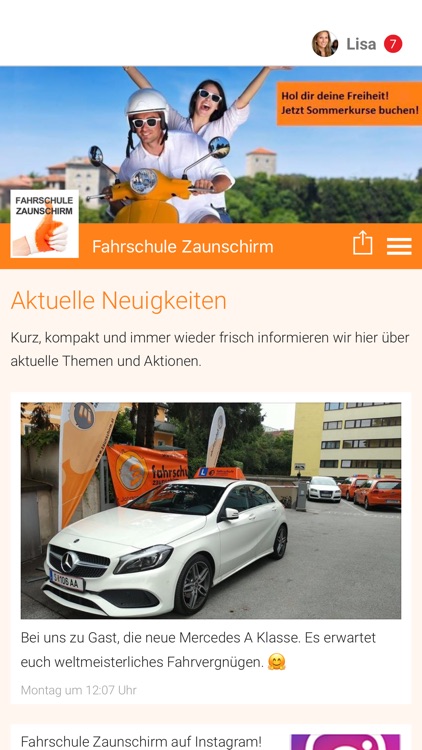 Fahrschule Zaunschirm