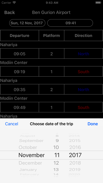 Next Train - ONE TOUCH way to Israel railways Screenshot 3