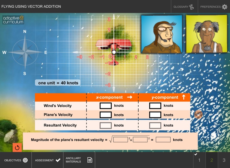 Flying Using Vector Addition