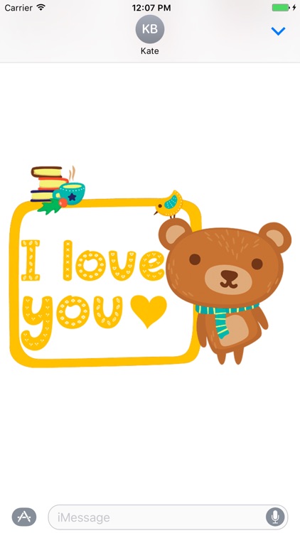 Beary Lovely Emoji and Sticker