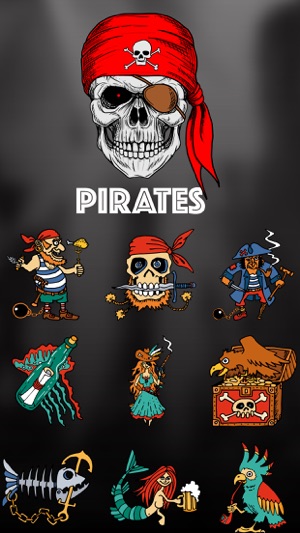 Pirates - Funny Cartoon & Comic Text Chat Stickers(圖1)-速報App