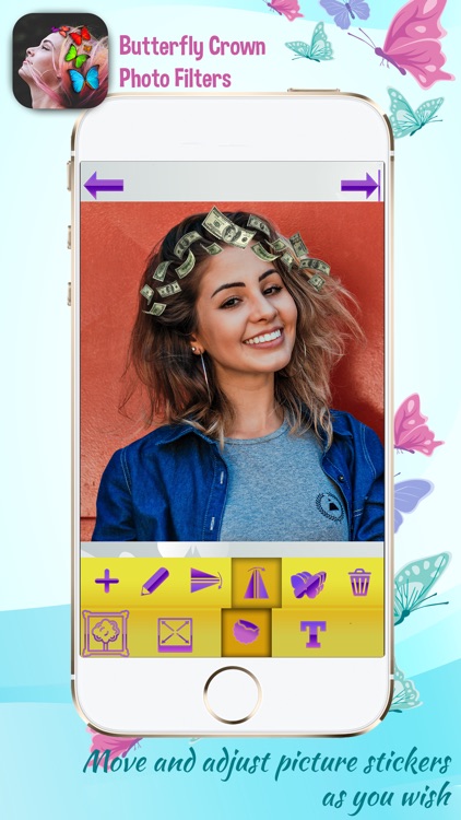 Butterfly Crown Photo Filters screenshot-4