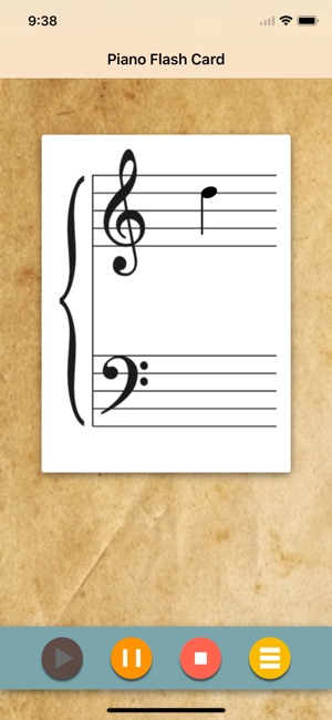 Piano Flash Card