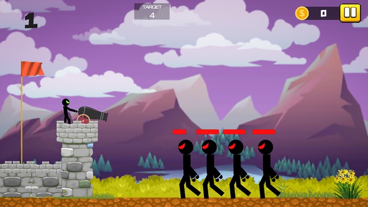 Stickman Cannon Shooter screenshot-3