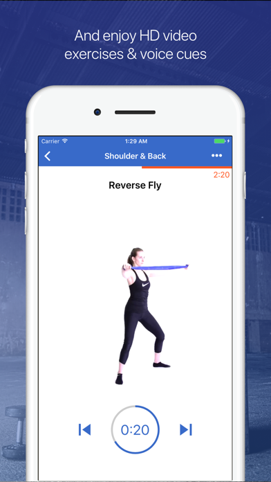 Resistance Bands Workouts by Fitify screenshot 3