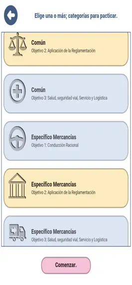 Game screenshot Examen CAP Mercancías España apk