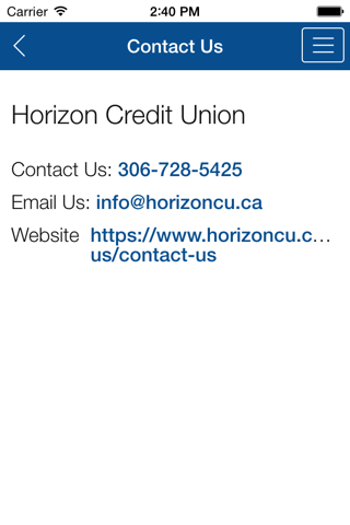 Horizon Credit Union Mobile screenshot 3