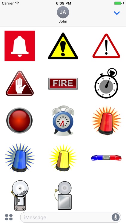 Alarm Stickers