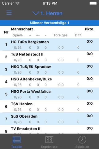 HSG Hüllhorst screenshot 4