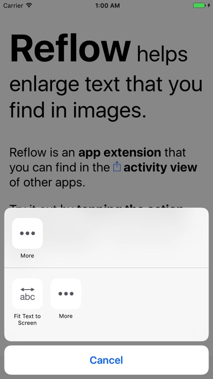 Reflow - Fit Text to Screen