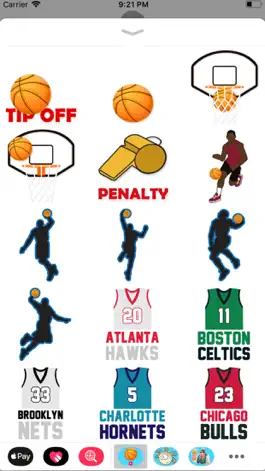 Game screenshot Animated Basketball Stickers apk