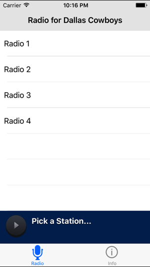 Radio for Dallas Cowboys