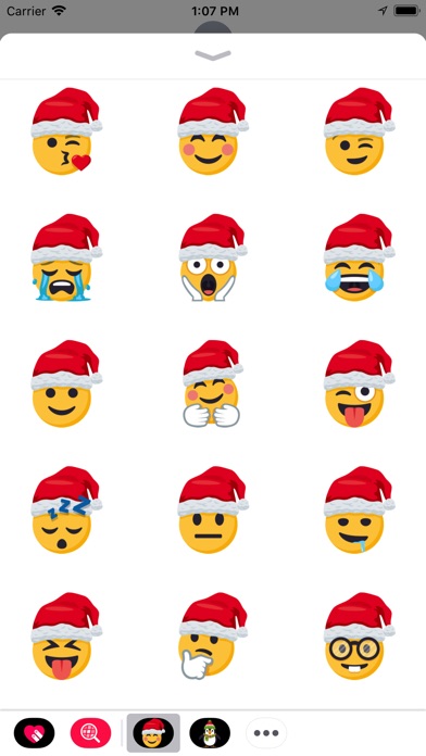 Santa Smiley Pack: by EmojiOne screenshot 2