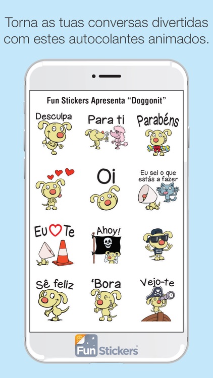 Doggonit Portuguese iSticker