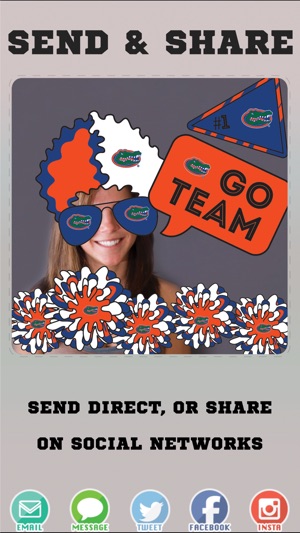 Florida Gators Selfie Stickers(圖4)-速報App