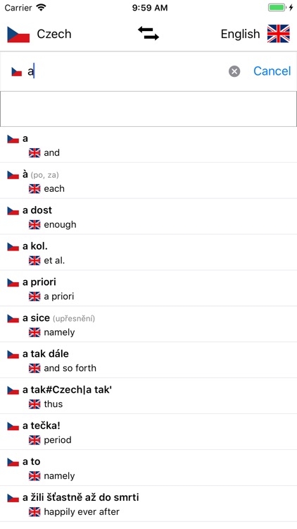Czech/English Dictionary