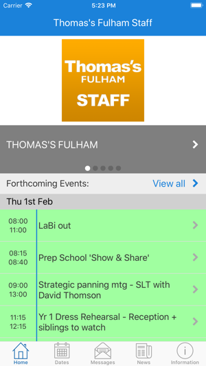 Thomas's Fulham Staff