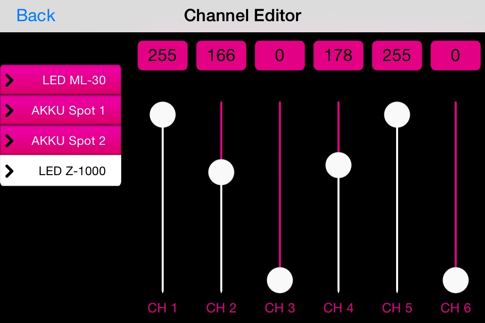 Light'J WiFi DMX Controller screenshot 3