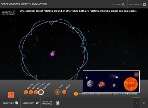 Space Objects: Gravity&Motion screenshot 2