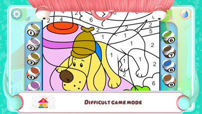 Color by Numbers - Dogs + screenshot 4