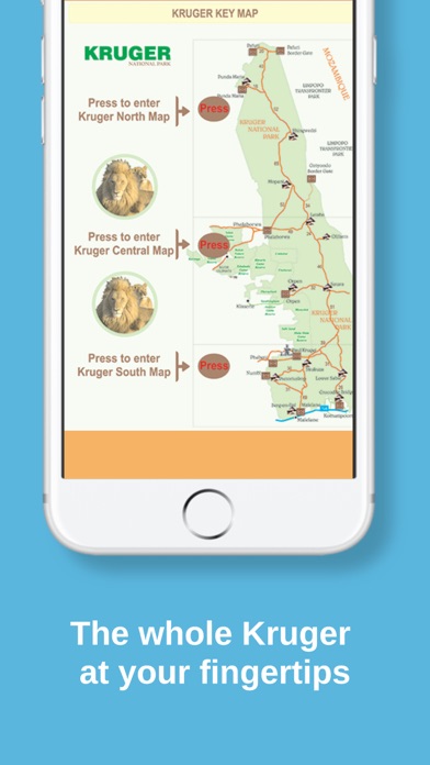 Kruger Map App screenshot 3