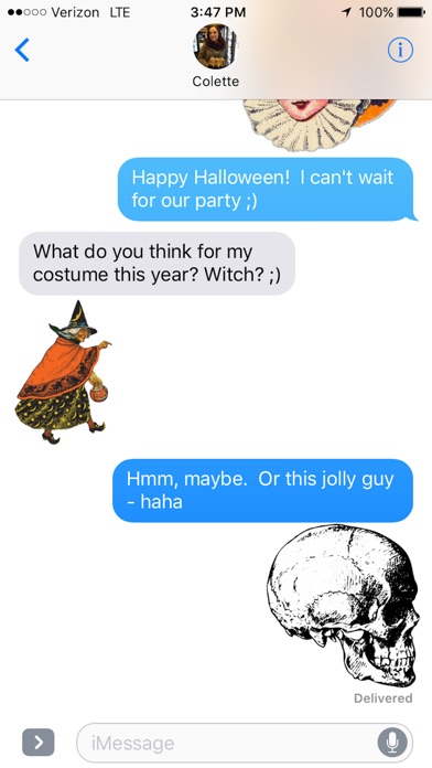 Vintage Halloween Stickers screenshot 2