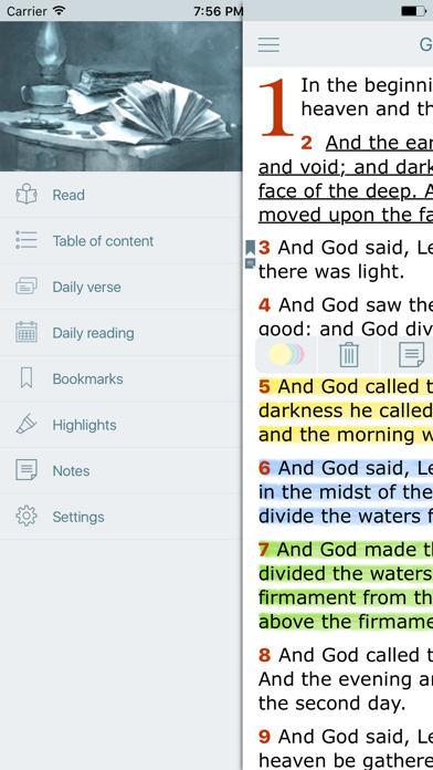 How to cancel & delete Bible Offline with Red Letter from iphone & ipad 3