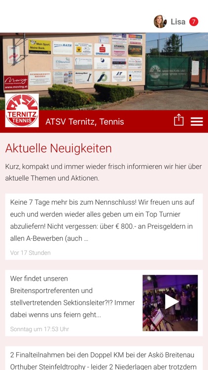ATSV Ternitz, Tennis
