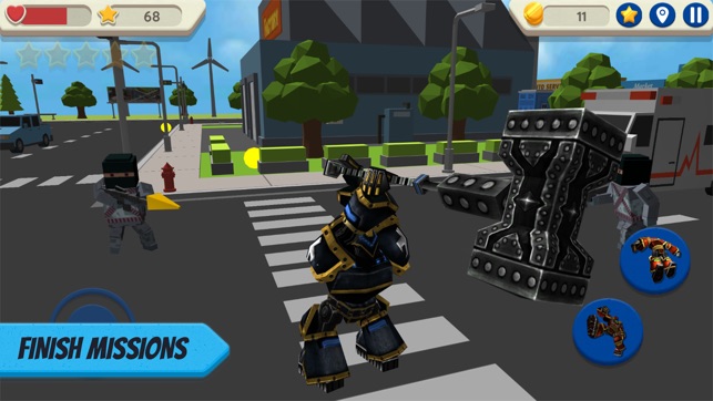 Robot Hero: City Simulator 3D