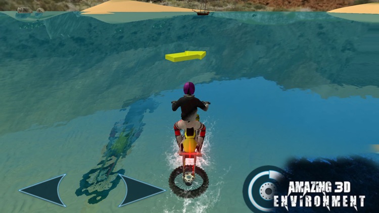 Water Surfing Bike Rider