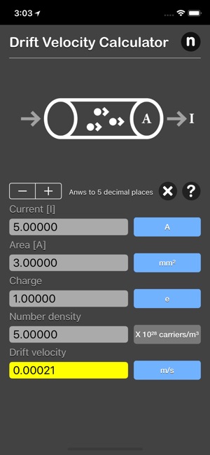 Drift Velocity Calculator(圖1)-速報App