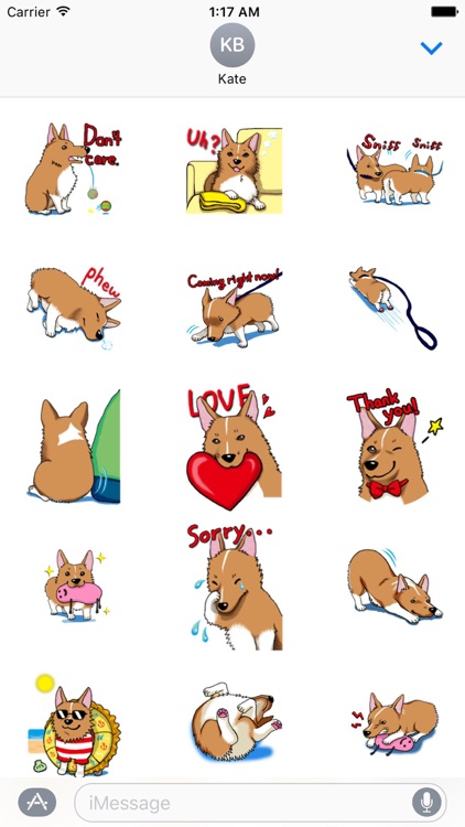 Lovely Welsh Corgi Dog Sticker