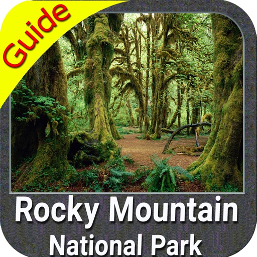 Rocky Mountain National Park gps and outdoor map icon