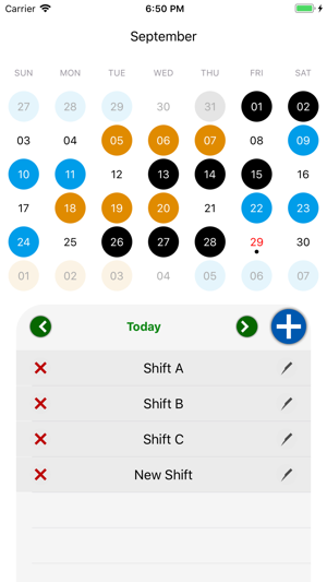 Work Shifts Scheduler