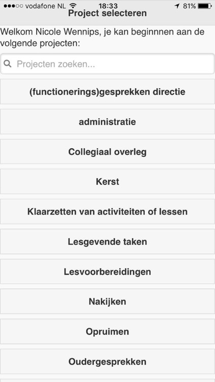 Tijdschrijven App