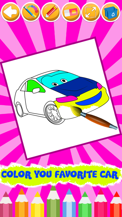 Coloring Book: Car Color Book screenshot 3