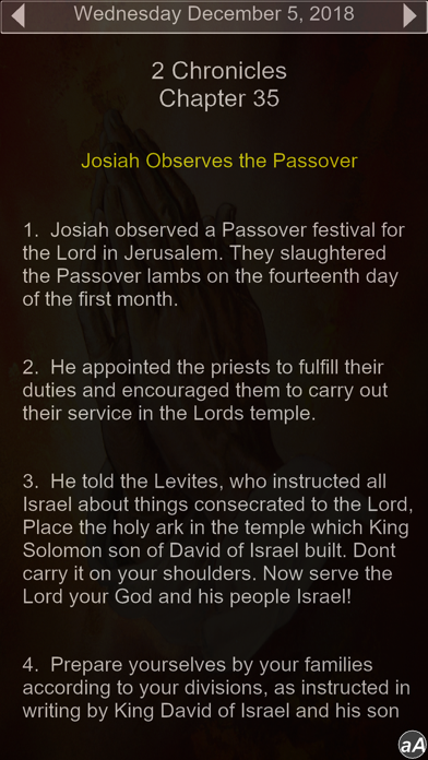 Yearly Bible Reading Calendar screenshot 4