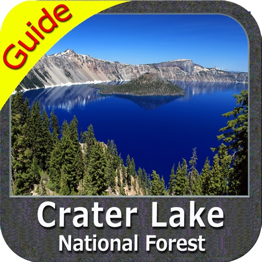 Crater Lake National Park gps and outdoor map icon