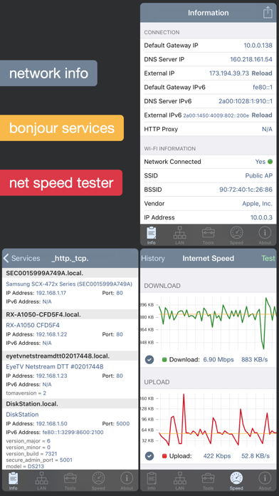 Network Analyzer - ping, traceroute, whois, net speed, port & wifi scanner Screenshot 3