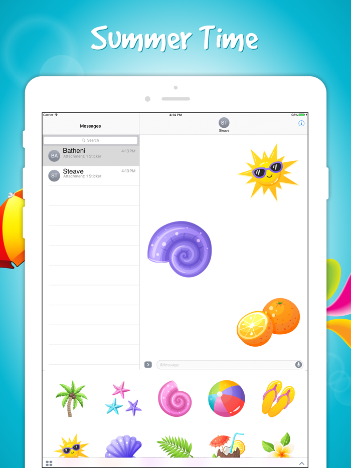 Summer Vacation Stickers Pack